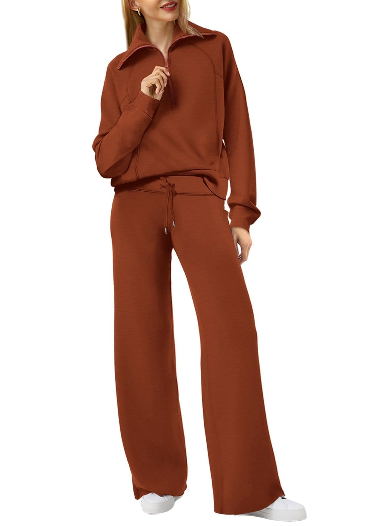 Christmas Sale 50% OFF - Women's Navy Collar Half Zip Suit