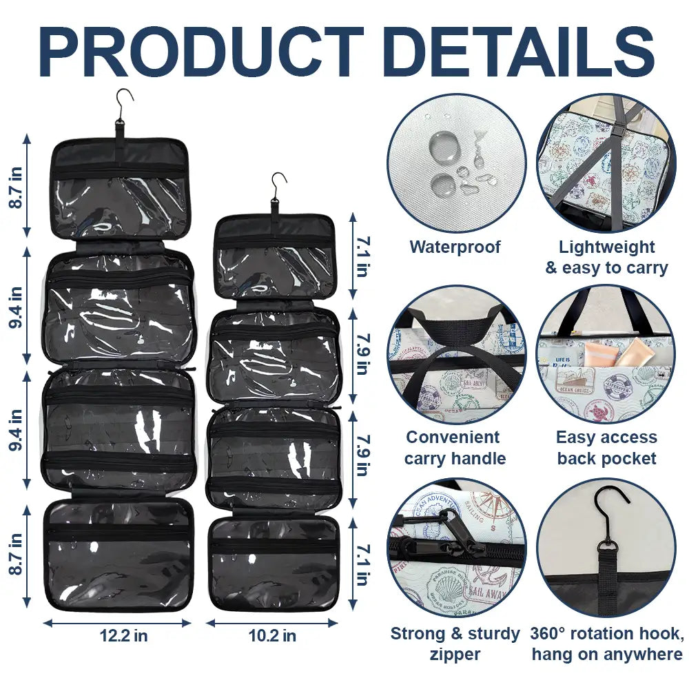 Travel All My Cruise Crap - Personalized Toiletry Bag