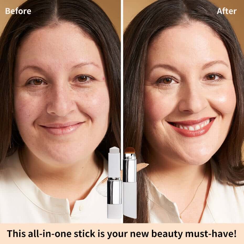 🎁LAST DAY BUY 1 GET 1 FREE!!🎉Cream Stick V White Korean Color-Changing Foundation Stick with VolufilineET
