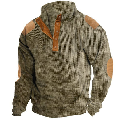 Men's Outdoor Casual Stand Collar Long Sleeve Sweatshirt