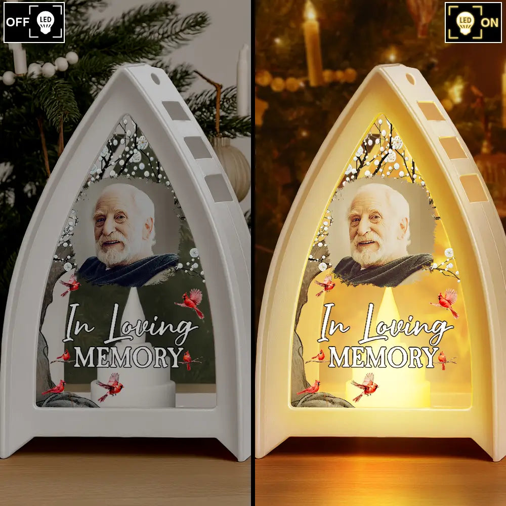 Custom Photo When You Miss Me Have No Fear Memorial - Personalized Tabletop Lantern Light