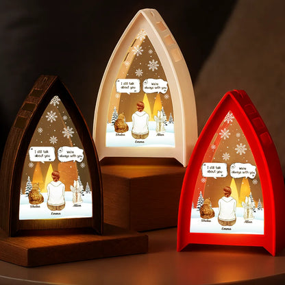 I Miss You Memorial Dog Cat - Personalized Tabletop Lantern Light