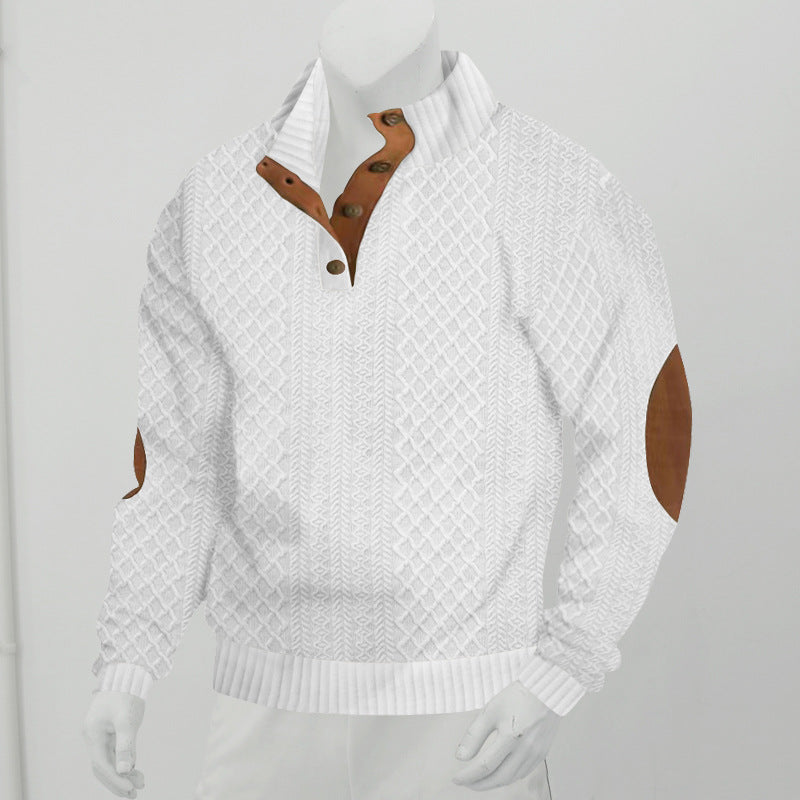 Men's  Long Sleeve Cashmere Sports Sweater