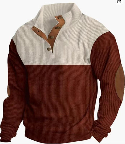 Men's Outdoor Casual Stand Collar Long Sleeve Sweatshirt