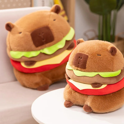 Capybara Hamburger Plushies