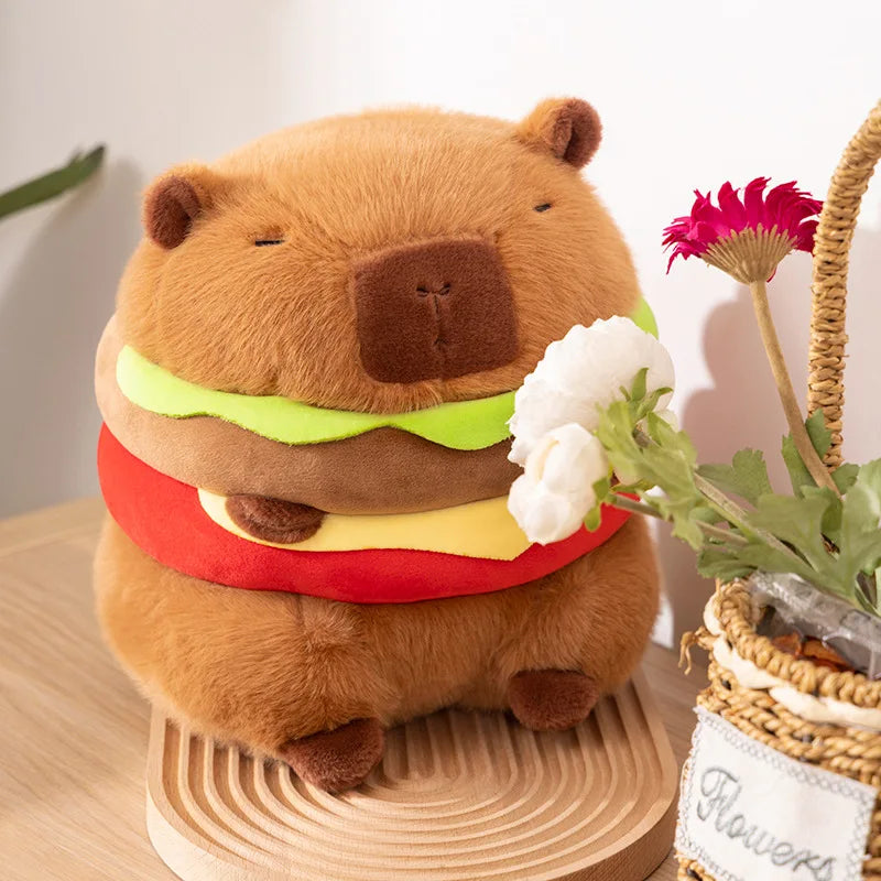 Capybara Hamburger Plushies