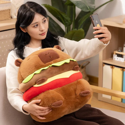 Capybara Hamburger Plushies