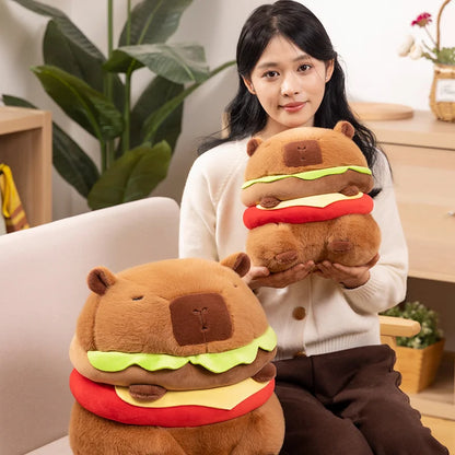 Capybara Hamburger Plushies