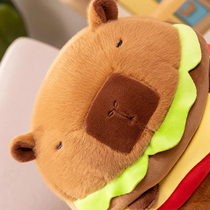 Capybara Hamburger Plushies