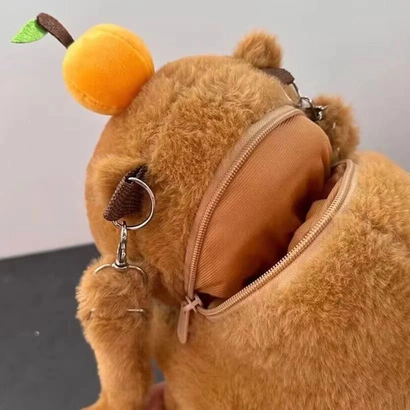 Kawaii Capybara Plush Backpack