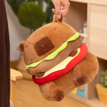 Capybara Hamburger Plushies