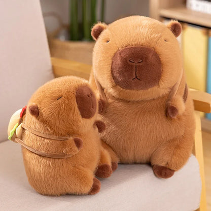 Capybara Hamburger Plushies