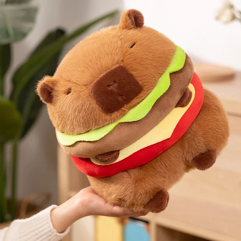 Capybara Hamburger Plushies