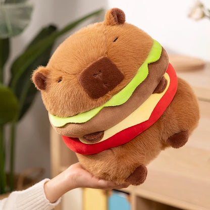 Capybara Hamburger Plushies