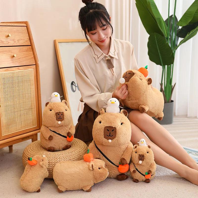 Happy Capybaras with Bubble Gum | New