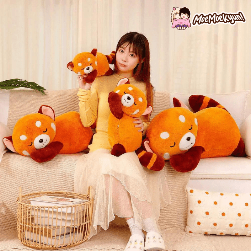 Sleeping Red Panda Plush Toys